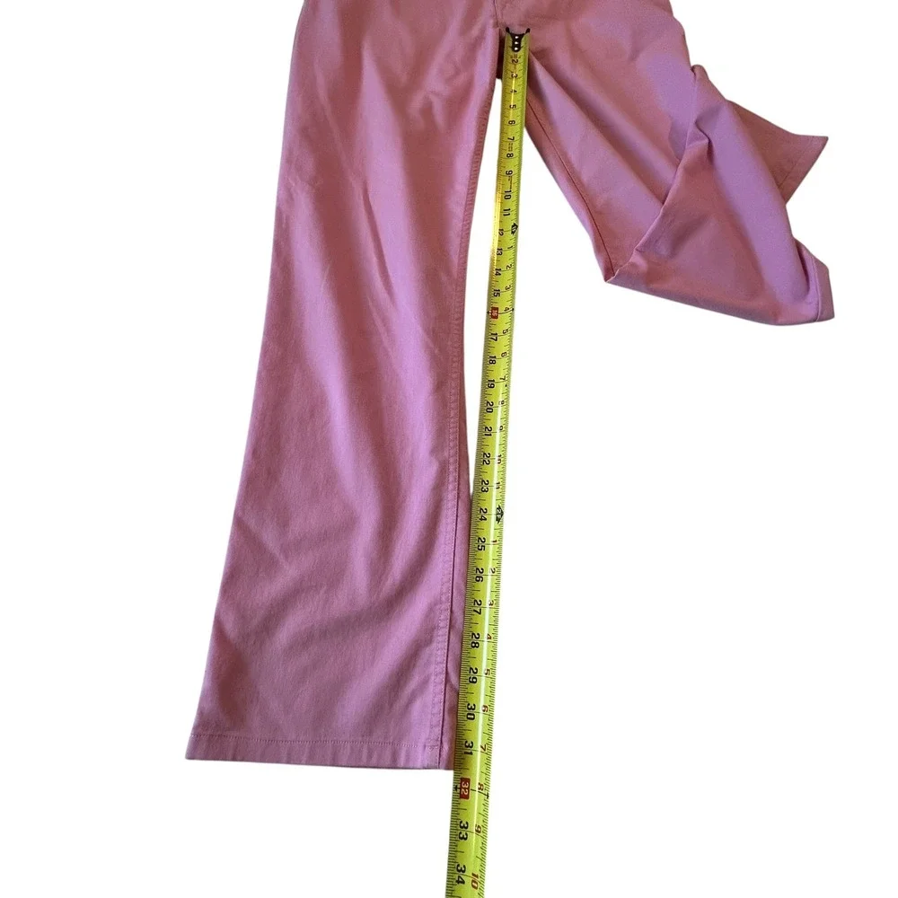 Polo Golf Ralph Lauren Mens Pink Cotton Twill Stretch Tailored Fit Pants 33x32